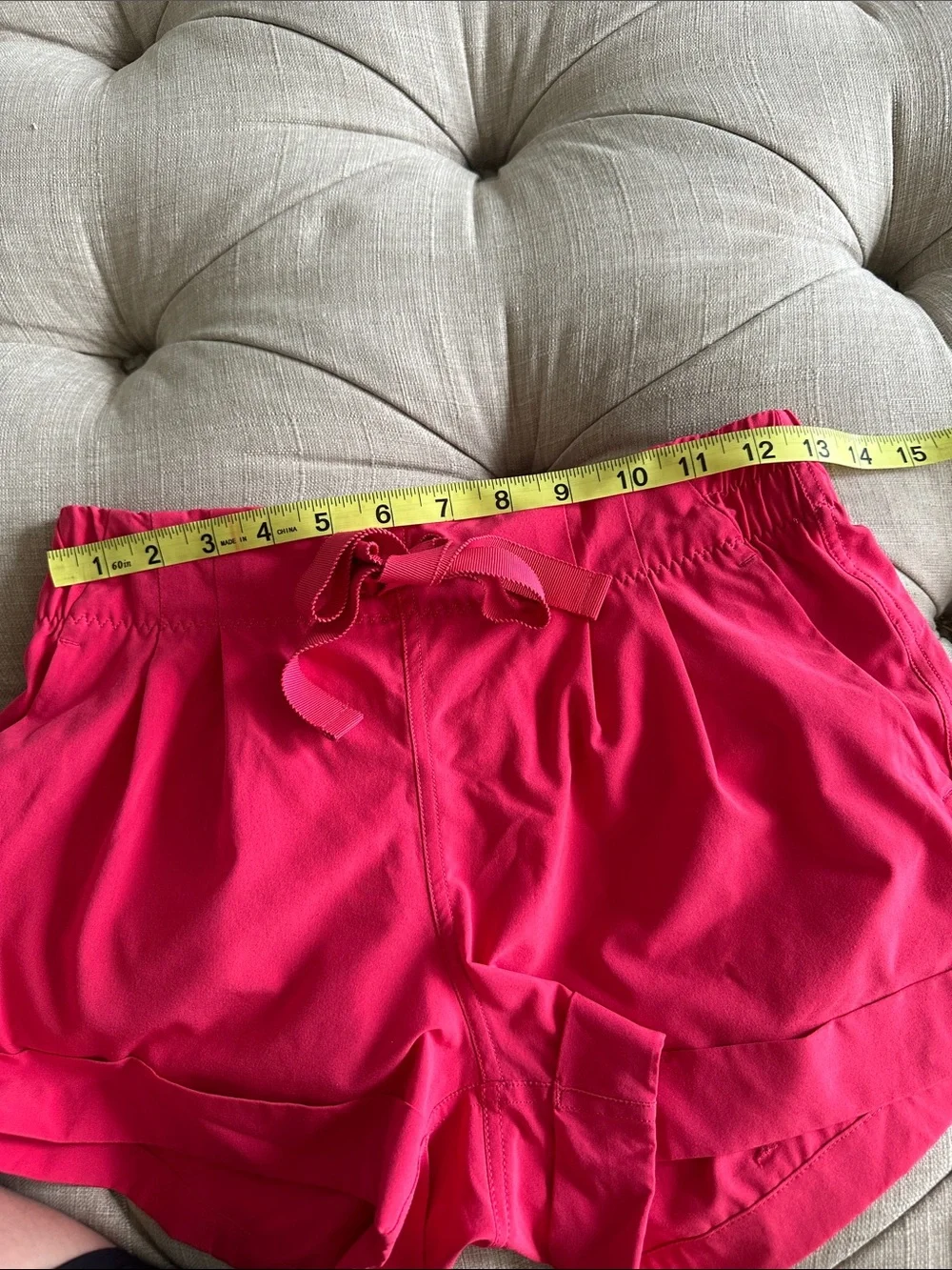 lululemon athletica Vibrant Pink Drawstring Athletic Shorts